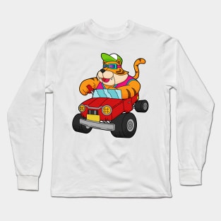 Tiger with Car Long Sleeve T-Shirt